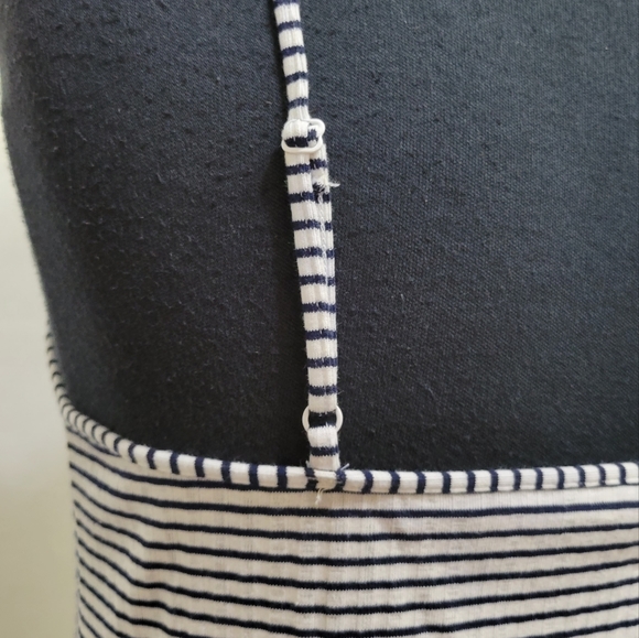 NWOT Navy Striped Adjustable Straps Sundress - Picture 6 of 11